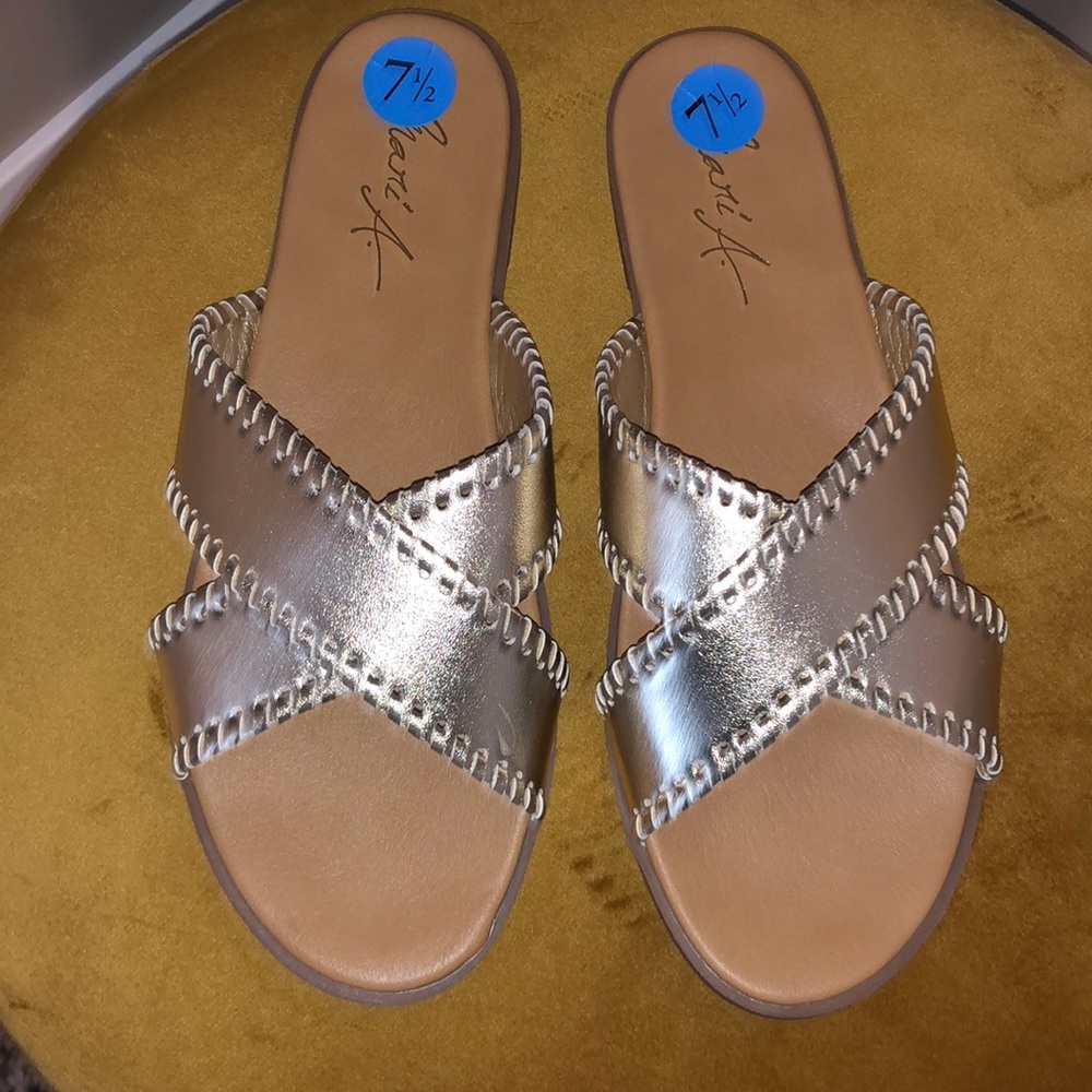 NWT Gold Sandals